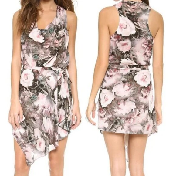 Haute Hippie Silk Floral Dress